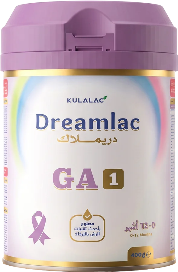 Dreamlac GA1 tin — From birth to 12 months; may be used as a complementary food up to 3 years