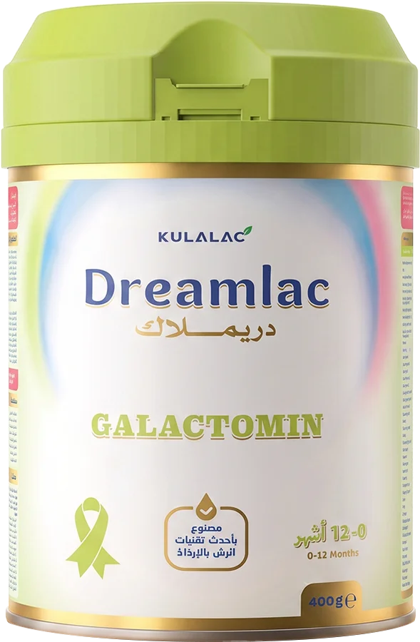 Dreamlac Galactomin tin — From birth to 12 months; may be used as a complementary food up to 3 years